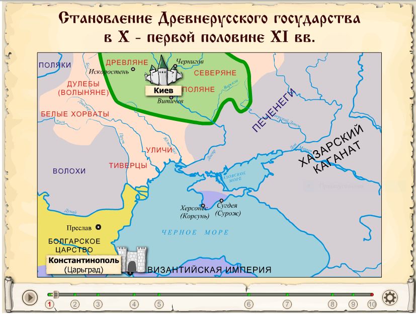 становление древнерусского государства в 10-11 вв